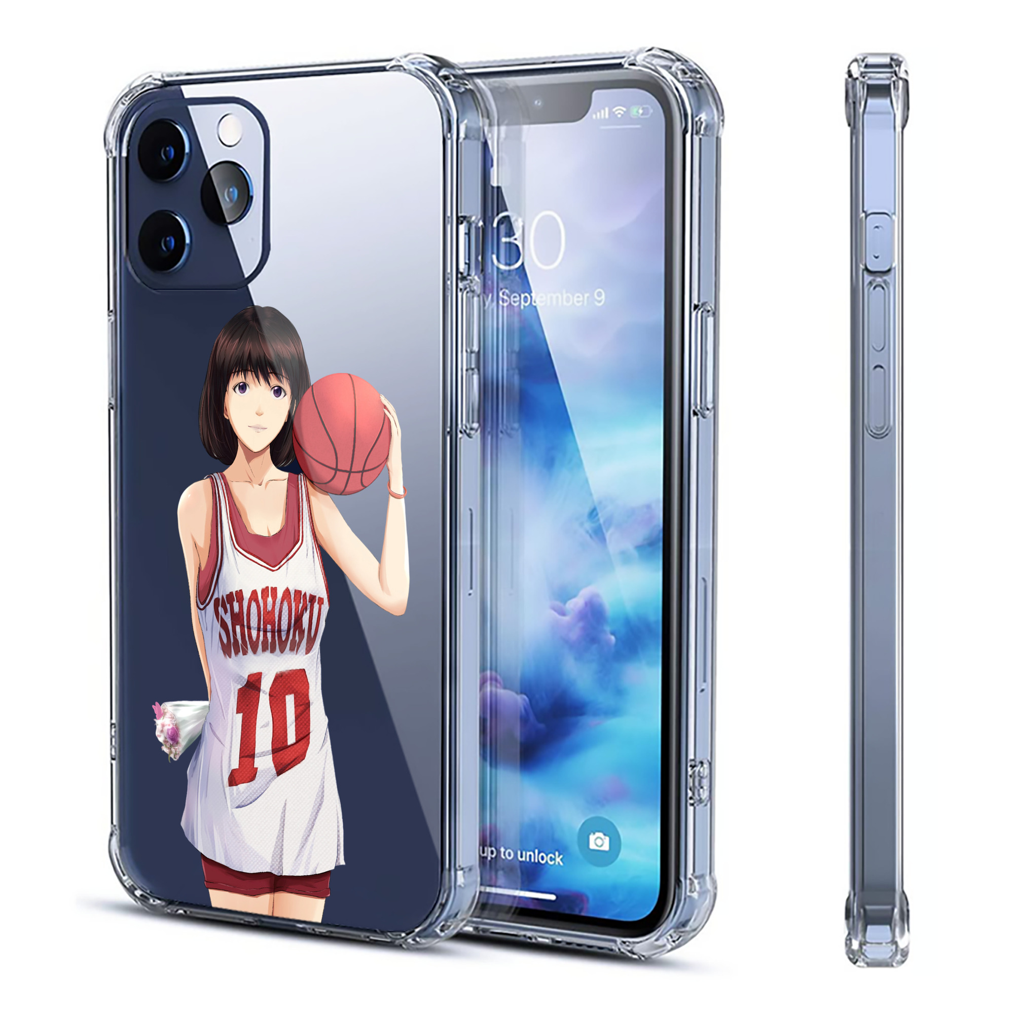 （画像用） SLAM DUNK／スラムダンク 【iPhone 12シリーズ対応】透明スマホケース（クリアソフトケース）